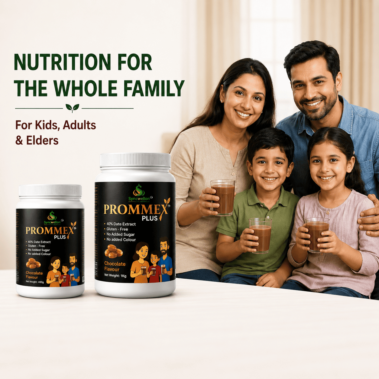 PROMMEX PLUS 400g – Natural Daily Nutrition Supplement | Chocolate Flavour