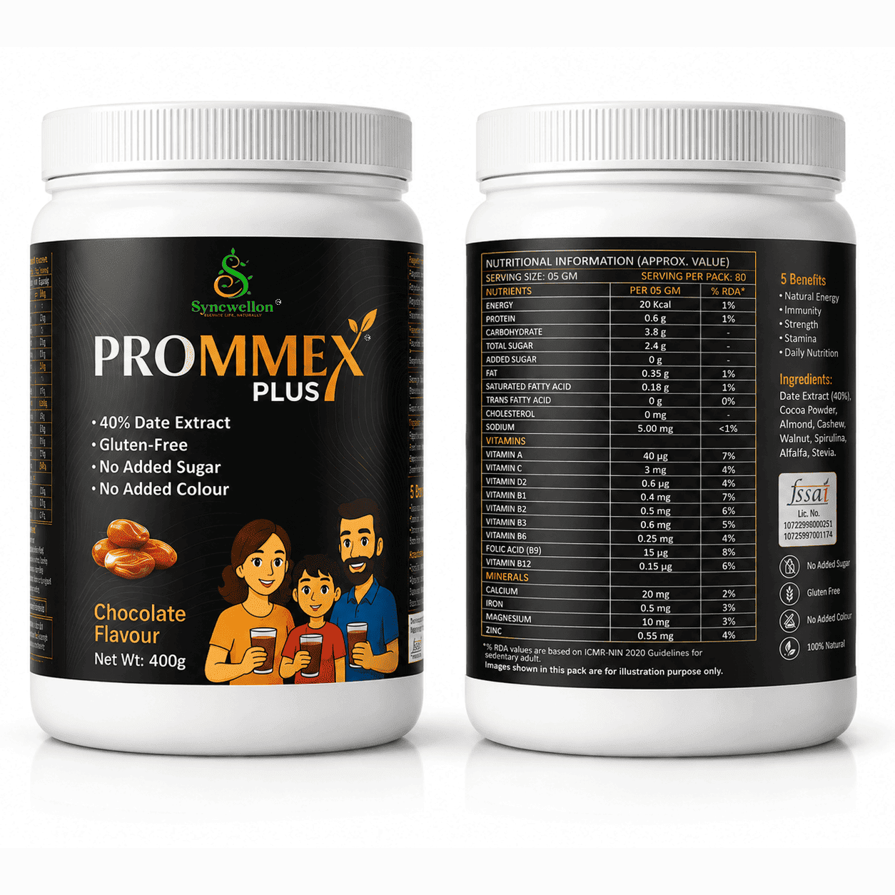 PROMMEX PLUS 400g – Natural Daily Nutrition Supplement | Chocolate Flavour