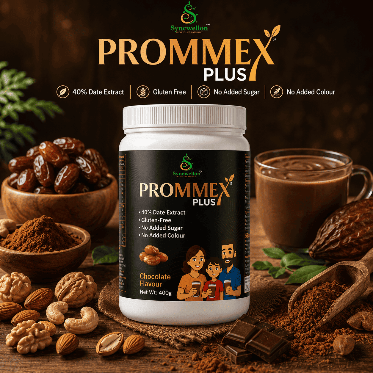 PROMMEX PLUS 400g – Natural Daily Nutrition Supplement | Chocolate Flavour